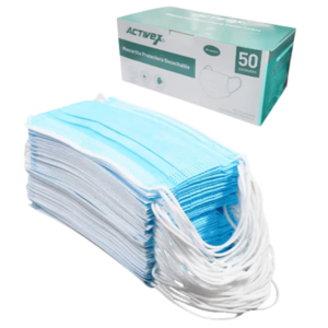 MASCARILLA 3 PLIEGUES ACTIVEX 50 UNIDADES